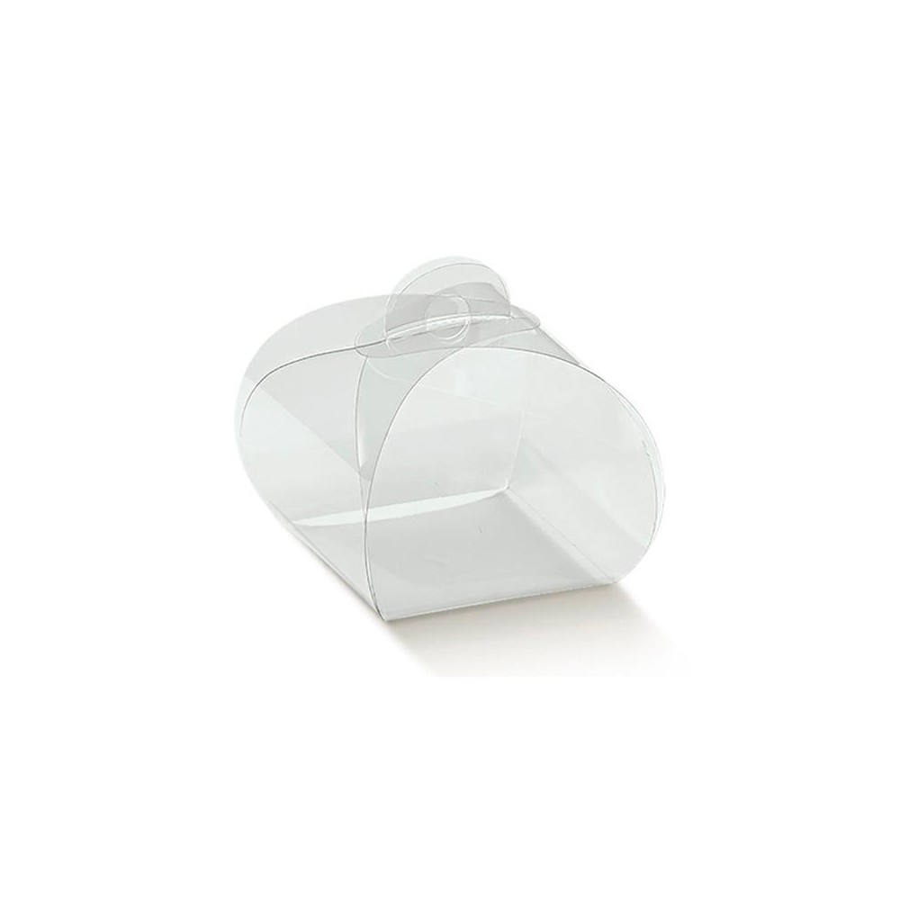 SCATOLA PLASTICA TORTINA 550X550X500 MM. TRASPARENTE